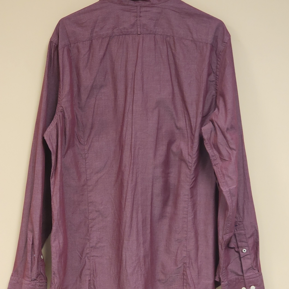 Banana Republic Mens Shirt X-Large XL Pink Solid Tailored Slim Fit - Picture 5 of 8